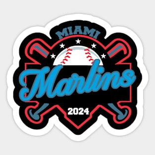 Marlins Baseball Sticker